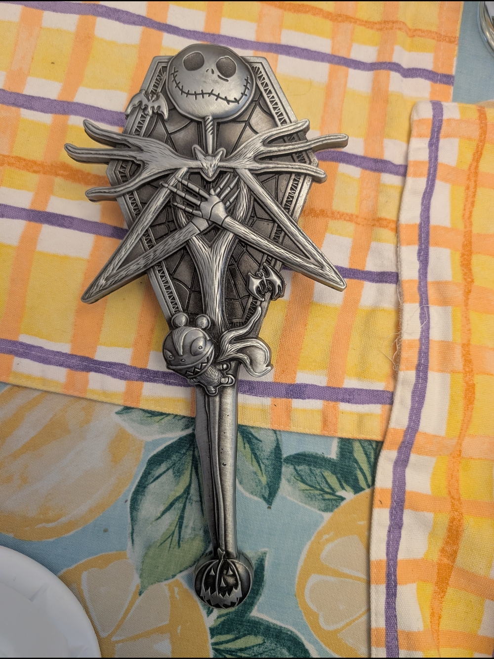 Jack Skellington Decorative Wall Hook - Silver Tone